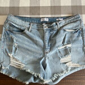 Sophia jeans by Sophia Vergara distressed Jean shorts